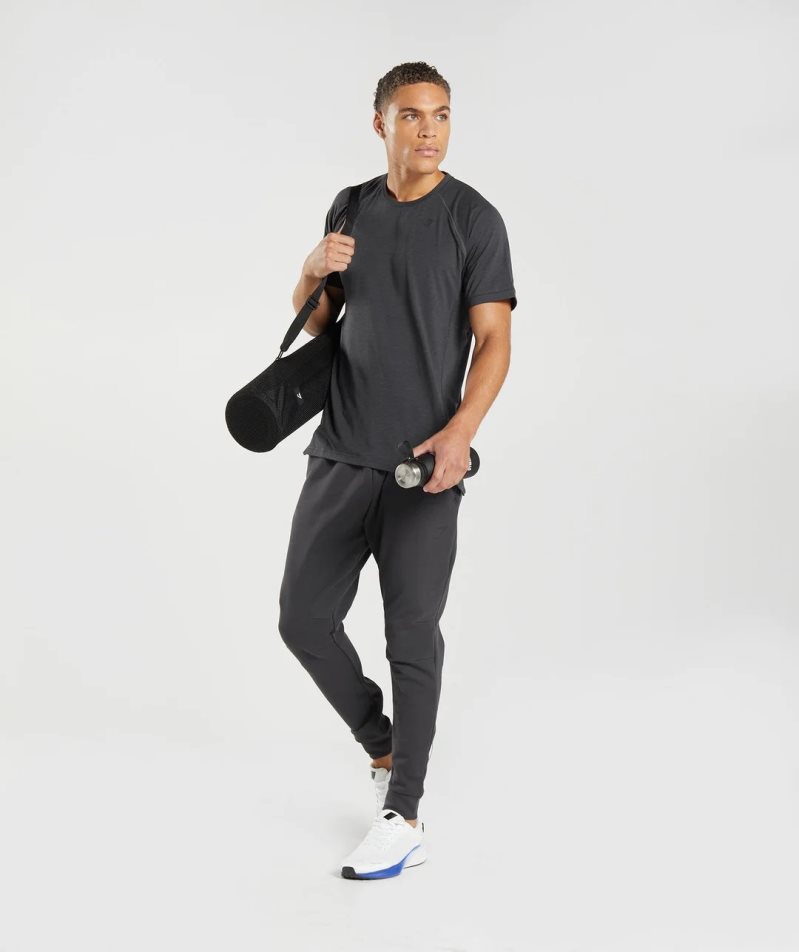 Men's Gymshark Rest Day Knit Jogger Black | NZ 7HQKES